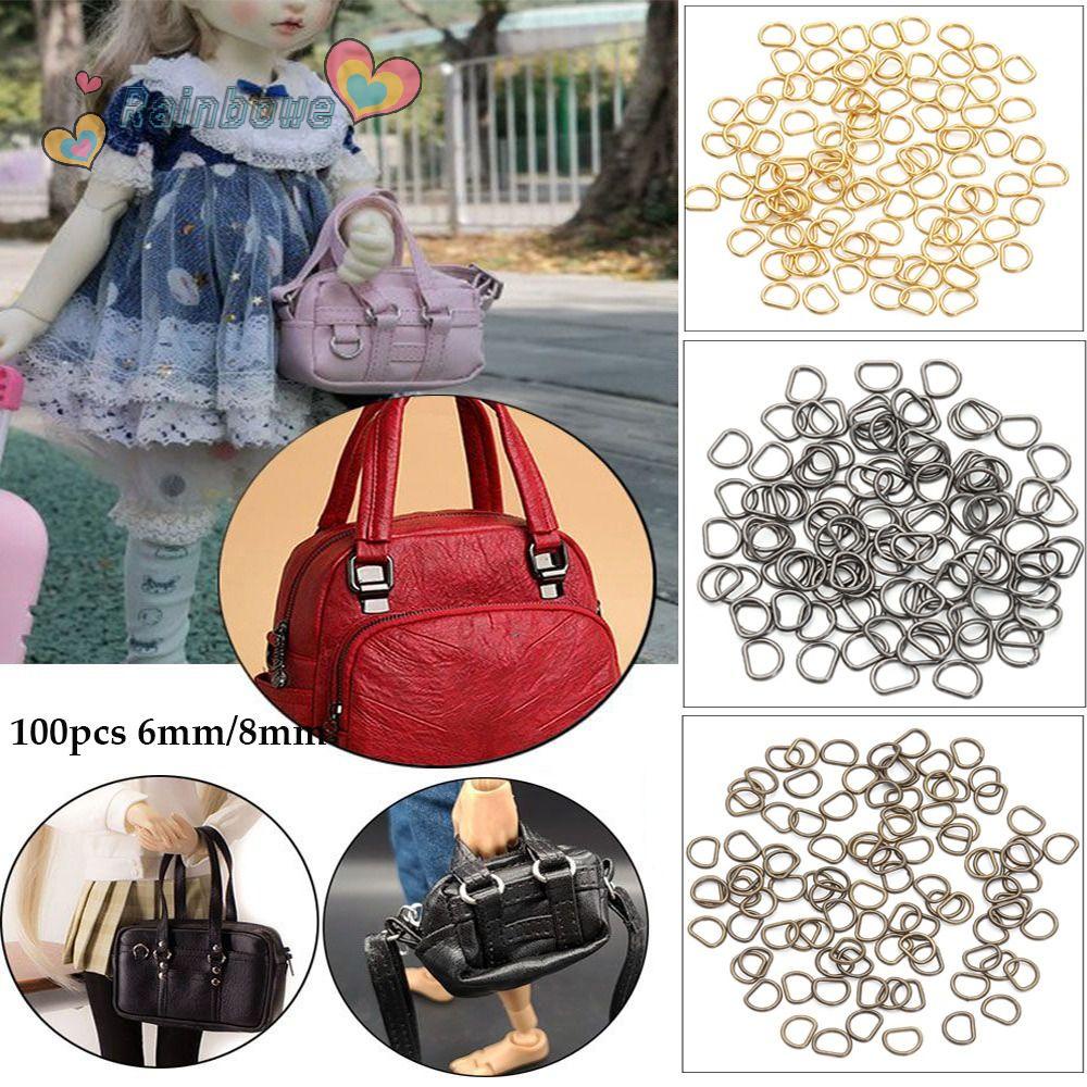 Set 100 Nút Nhựa Nhiều Màu Kích Thước 6 / 8mm Cho Búp Bê