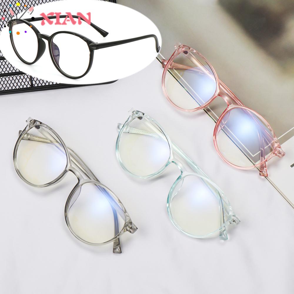 Mắt Kính Gọng Tròn Trong Suốt Siêu Nhẹ Độ Nét Cao