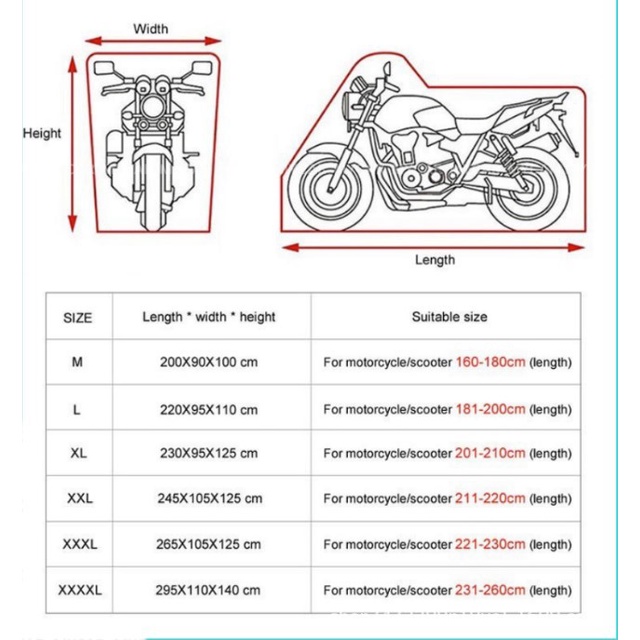 Vỏ Bọc Xe Máy / Xe Hơi 190t Chống Nắng Không Thấm Nước