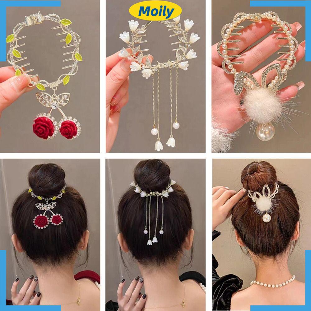 Kẹp Tóc Đuôi Ngựa Có Giá Đỡ Thời Trang