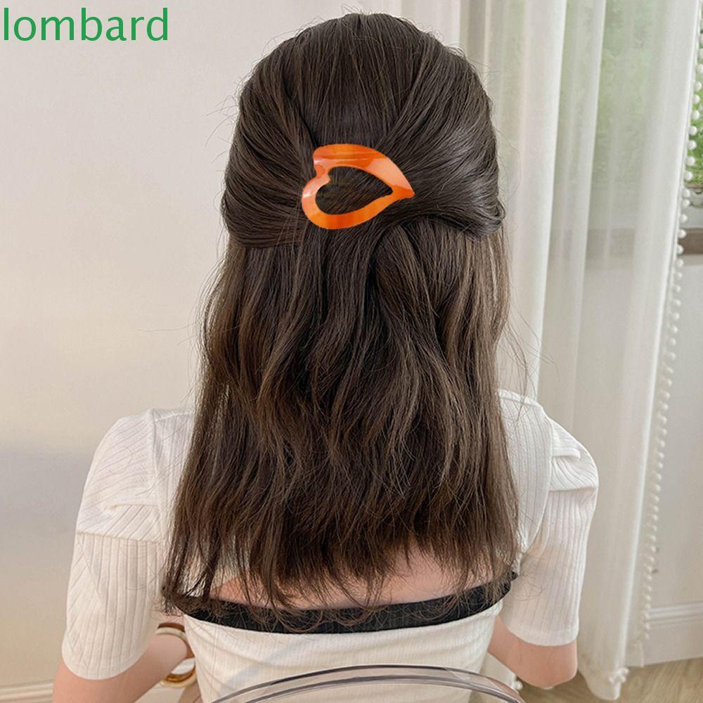 Kẹp Tóc Hình Trái Tim Bằng Nhựa Thời Trang Hàn Quốc Dành Cho Nữ