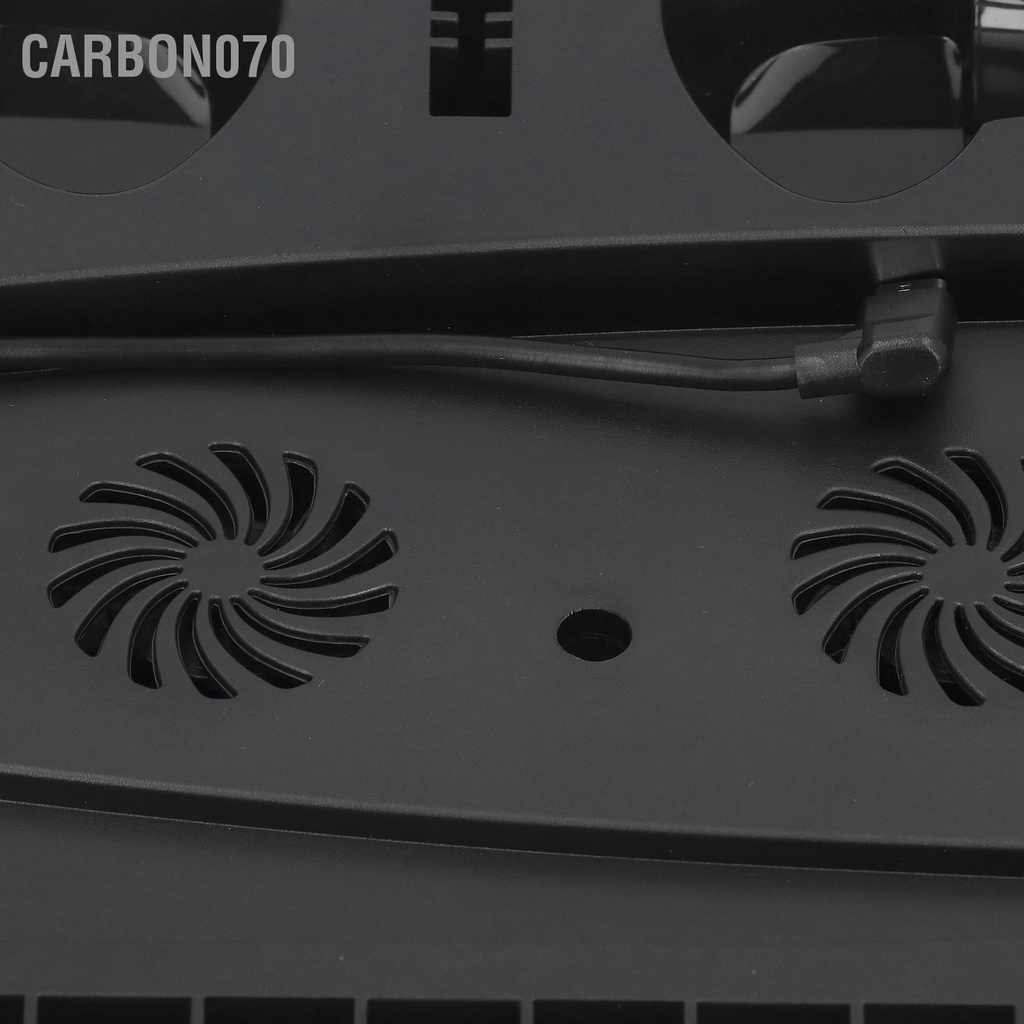 Carbon070 Cho PS5 Chân Đứng Làm Mát Chuyên Nghiệp Kép Bộ Điều Khiển Sạc Ga Với Giá Đỡ Tai Nghe Khay Chứa