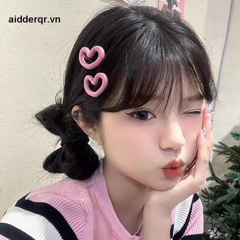 🌸🌸Kẹp TóC HìNh TráI Tim NhiềU MàU Dễ Thương Cho Nữ