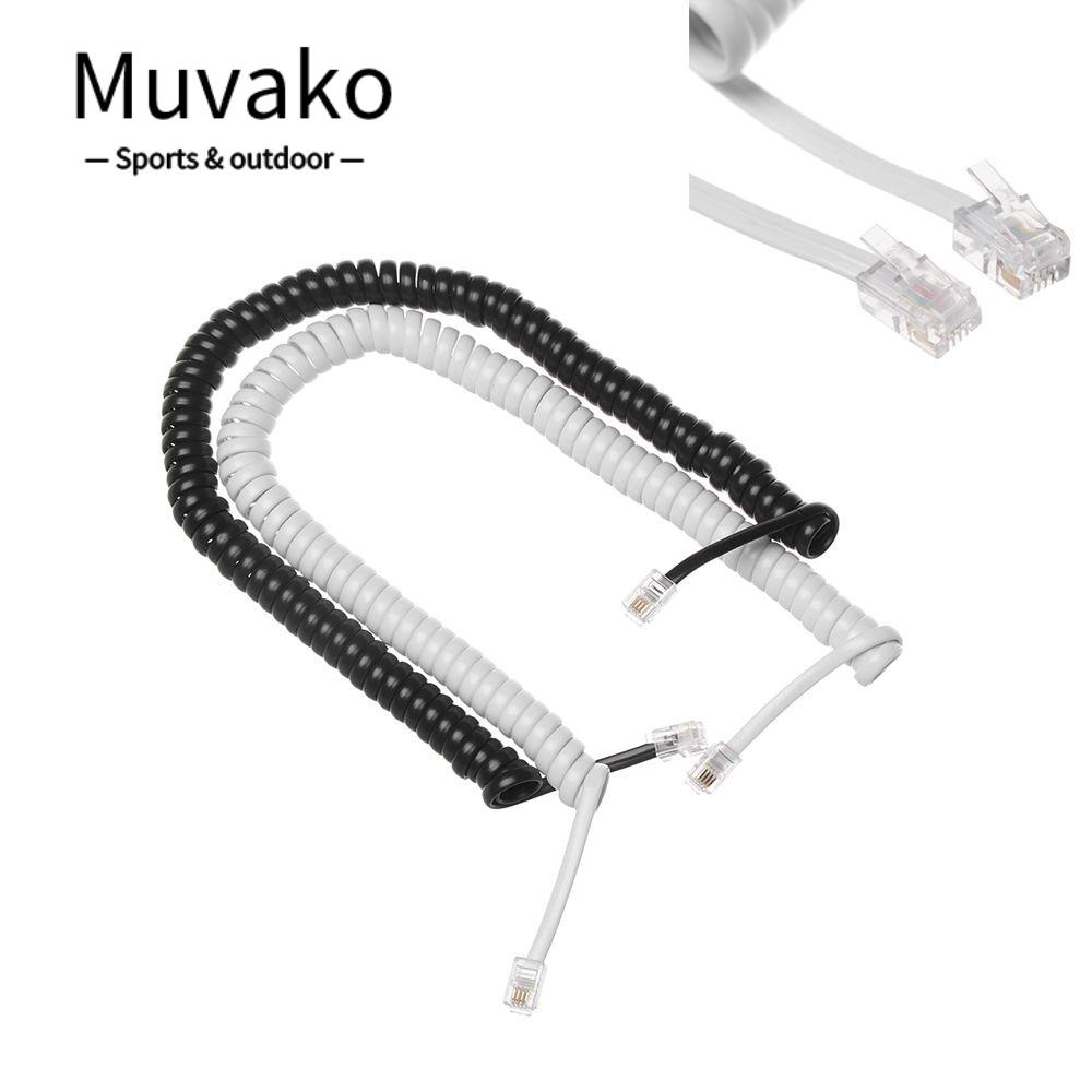 MUVAKO Dây Cáp Điện Thoại Bằng Đồng Dạng Xoắn Ốc