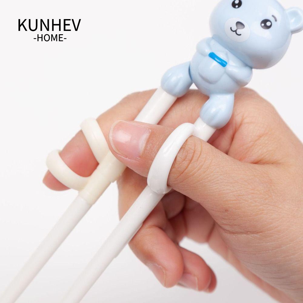 KUNHEV Đũa Tập Ăn Chống Trượt Xinh Xắn Tiện Dụng Cho Bé