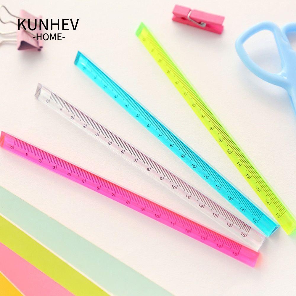 KUNHEV Set 5 Thước Đo Acrylic 15 / 20CM Sáng Tạo Cho Học Sinh