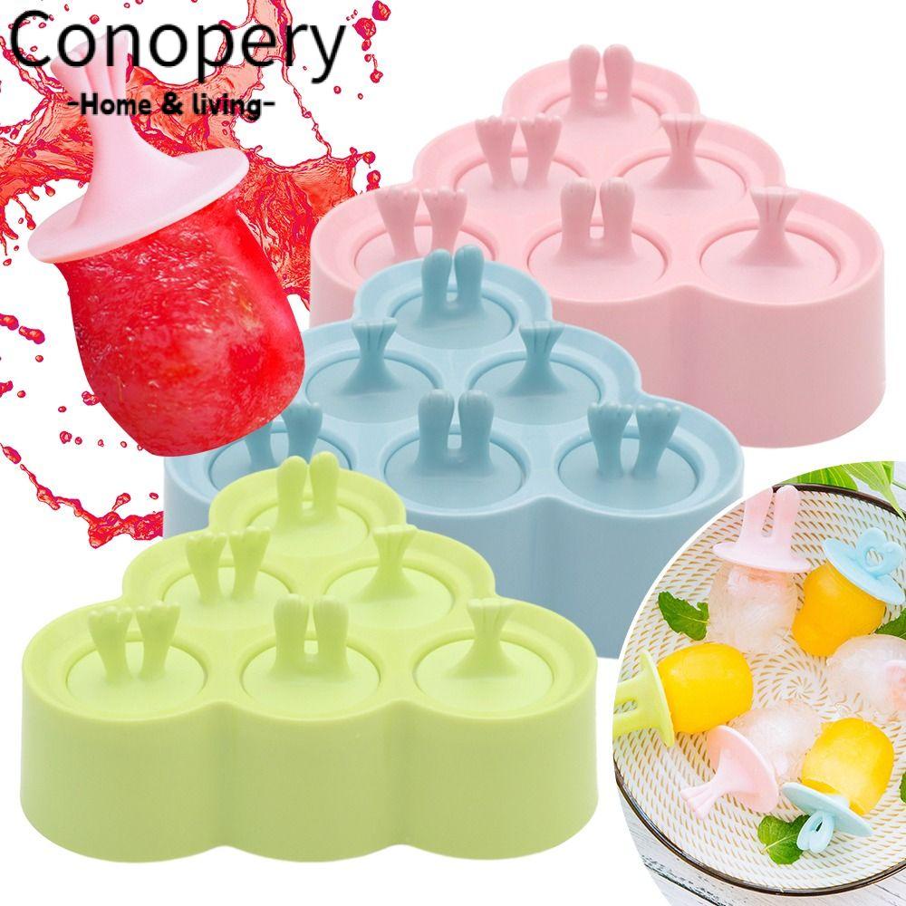 CONOPERY Khuôn Làm Kem Que Bằng Silicone Có Thể Tái Sử Dụng Cho Trẻ Em