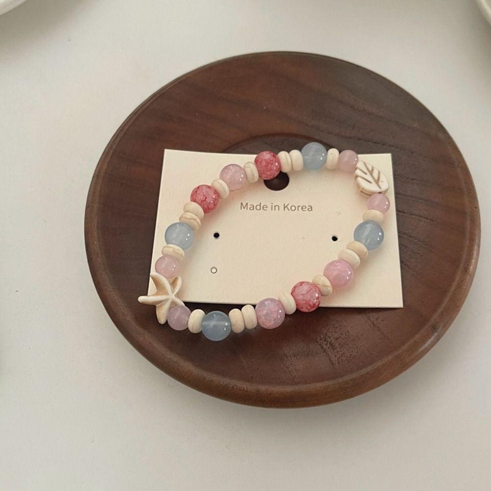 Vòng Tay Chuỗi Hạt Đá Mắt Mèo / Voi / Hoa Bằng Gốm Phong Cách Hàn Quốc Thời Trang Cho Cặp Đôi