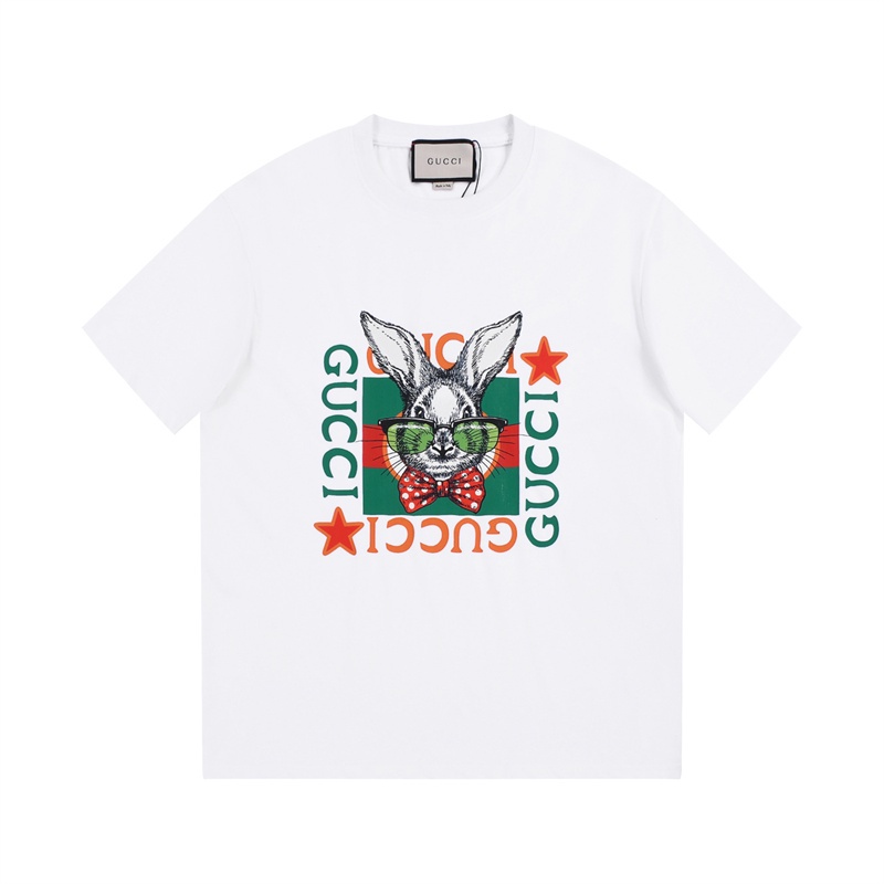 Áo Thun G88 In Chữ Đỏ Và Xanh Lá + Áo Thun Cổ Tròn In Hình Thỏ Mắt