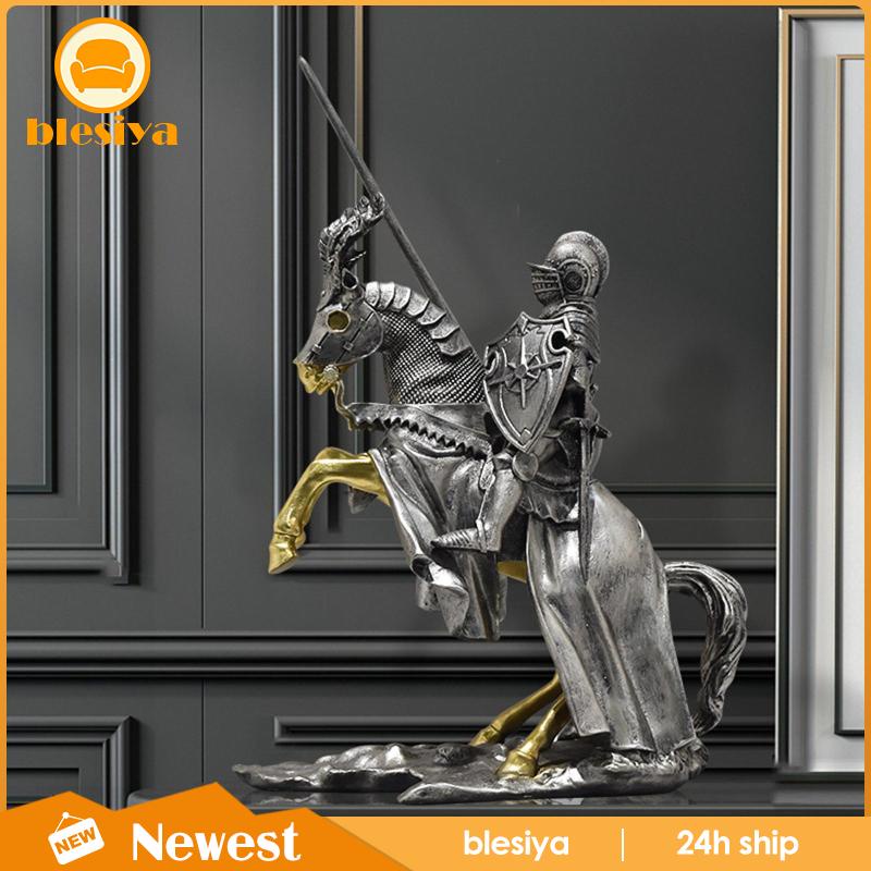 [Blesiya] Tượng Hiệp Sĩ Điêu Khắc Để Bàn Trang Trí Phòng Khách