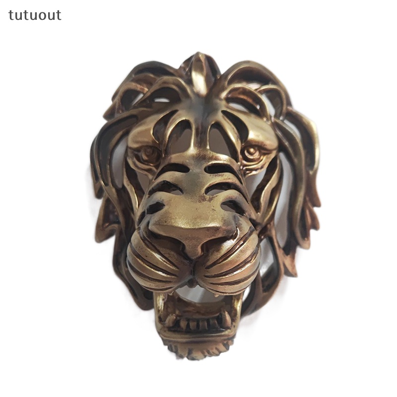 Đầu Sư Tử 3D Màu Vàng Dùng Trang Trí Tường Độc Đáo