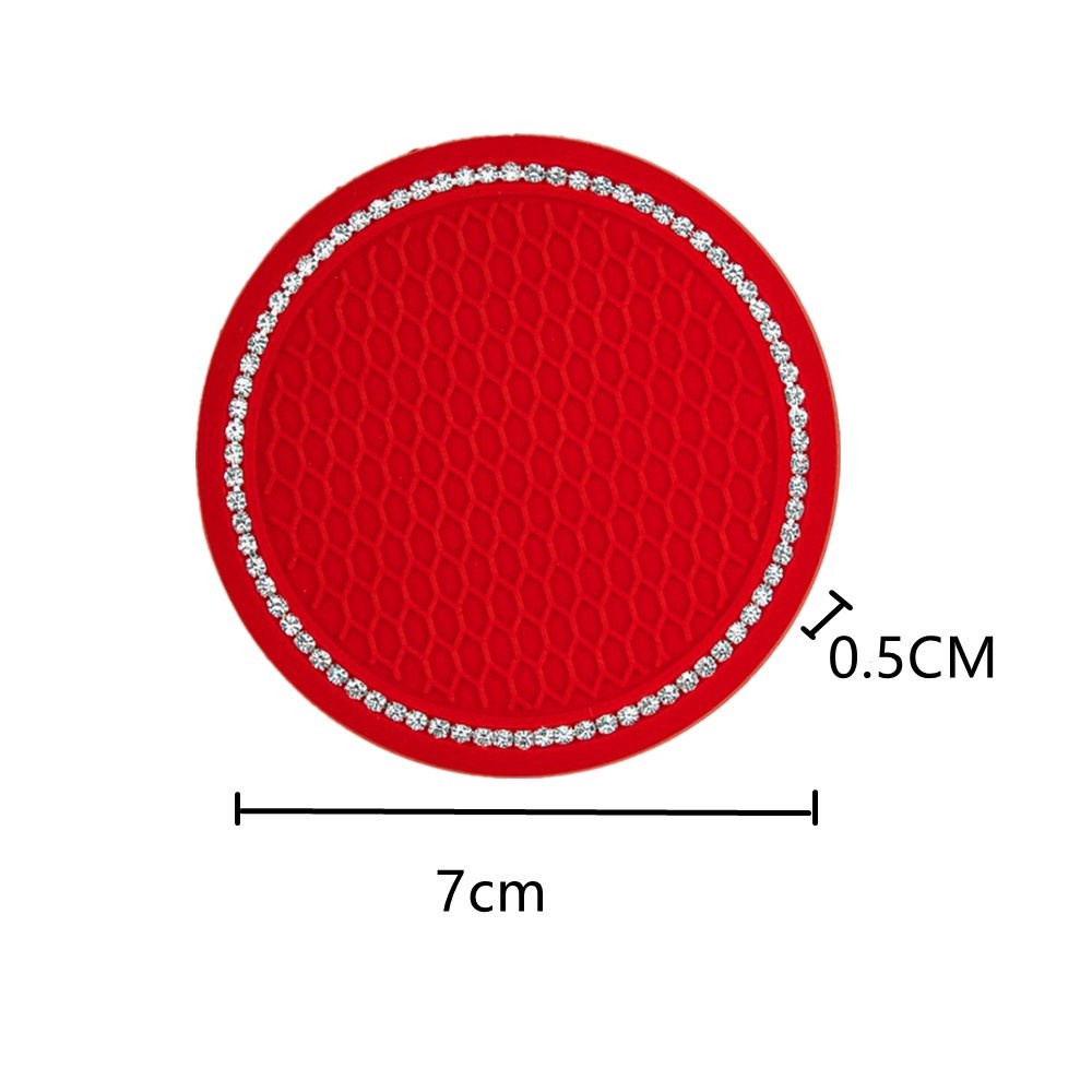 Giá Đỡ Cốc Nước 7CM Bằng PVC Chống Trượt Tiện Dụng Cho Xe Hơi