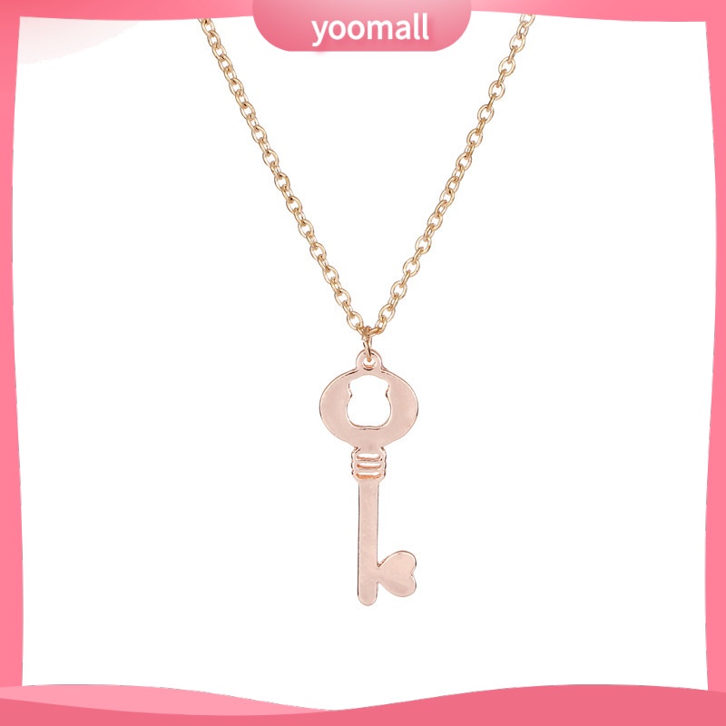 [YM] Vòng cổ Mặt Hình Gấu / Chìa Khóa / Trái Tim Cho Nữ