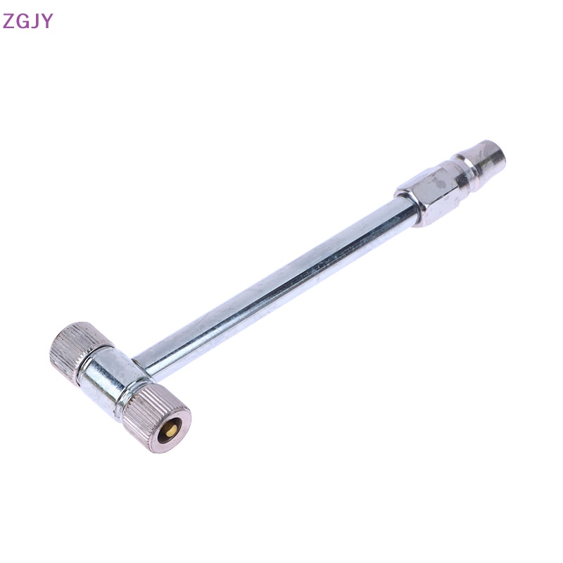 Ống Bơm Hơi Bánh Xe Đạp / Xe Máy Điện Hai Đầu Hình Chữ T Bằng Kim Loại 15CM Mới