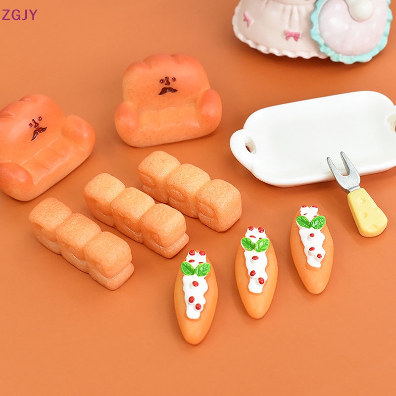 Mô Hình Bánh Mì Bằng Nhựa Độc Đáo Trang Trí Nhà Búp Bê Mới