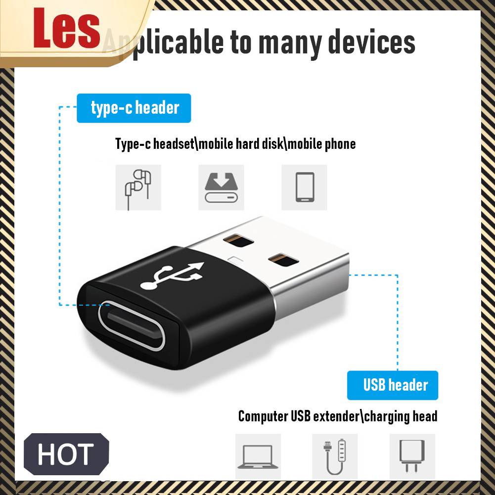 Bộ 2 Đầu Chuyển Đổi USB 3.1 Type C Sang USB 3.0 Type A