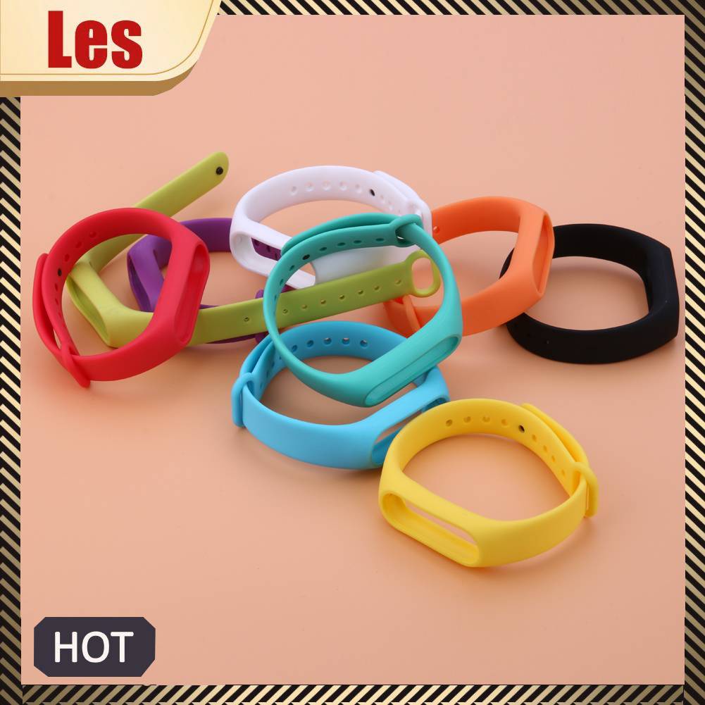 Dây Đeo Thay Thế Chất Liệu TPU Màu Trơn Cho Xiaomi Mi Band 2