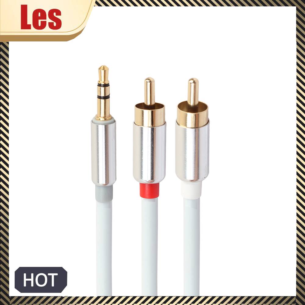 Cáp Âm Thanh 3.5mm ĐầU CắM Sang ĐầU CắM 2RCA Cho MáY Tí