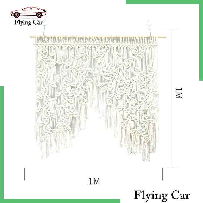 Set 2 Lá Macrame Thủ Công Treo Tường Trang Trí Phòng Ngủ / Tiệc Tùng