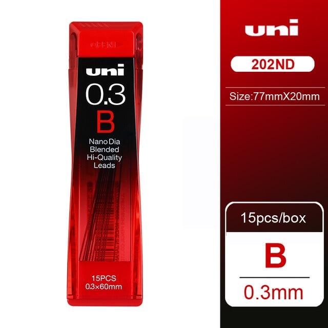 1 Bút Chì Bấm Siêu Cứng UNI Lead 0.3 / 0.5 / 0.7 / 0.9-202ND HB2B / 2H / 3B / 4B