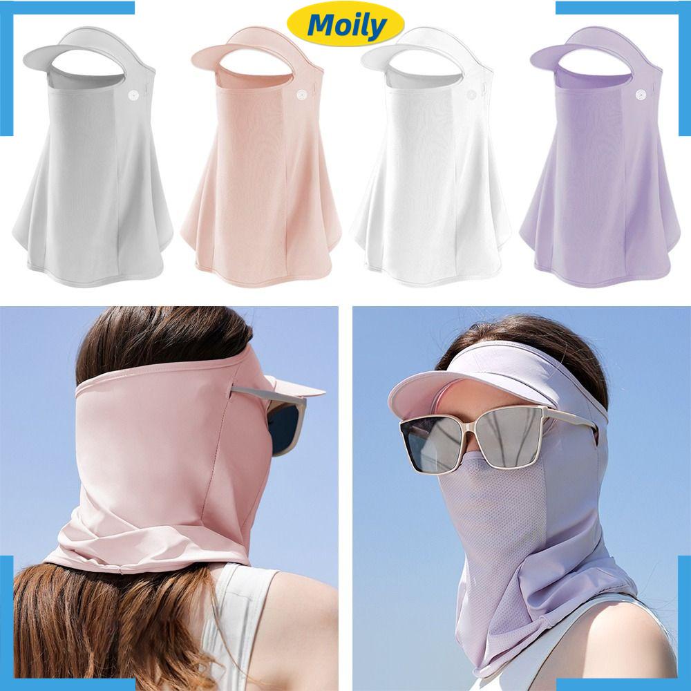 MOILYVN 1 Mũ Xô Che Mặt Vành Rộng Che Phủ Cổ Và Mặt Thời Trang Mùa Hè