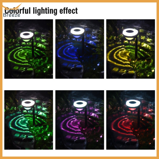 Đèn Led Nhiều Màu Chống Nước Sử Dụng Năng Lượng Mặt Trời Trang Trí Lối Đi Sân Vườn