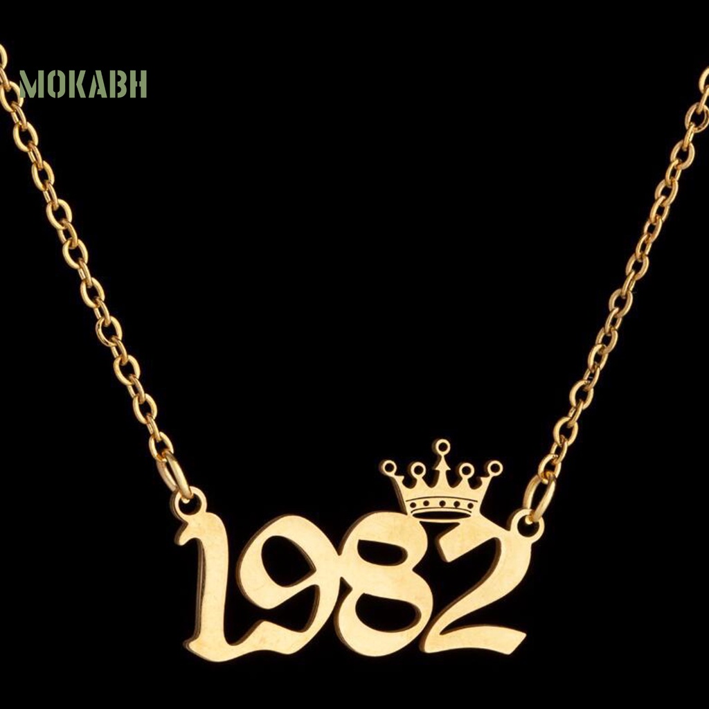 [Mok Abh] Vòng Cổ Chất Liệu Thép Không Gỉ Từ 1980-1999