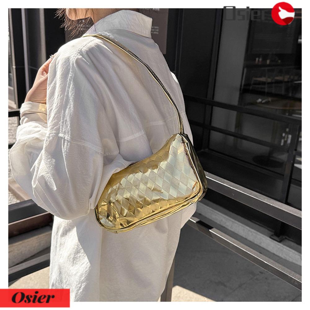 OSIER1 Túi Kẹp Nách Họa Tiết Vân Đá Đơn Giản Phong Cách Retro Thời Trang