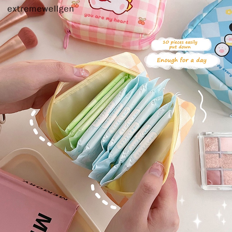 [Cực Tốt] Túi Đựng Khăn Giấy Vệ Sinh Cỡ Lớn Họa Tiết Hoạt Hình Chú Chó Dễ Thương Phong Cách Hàn Quốc Cho Nữ