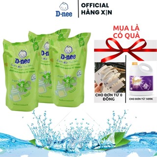 ComBo 3 Túi Nước xúc bình sữa Dnee, rửa bình sữa Dnee dạng túi 550ml- An toàn cho bé yêu ..