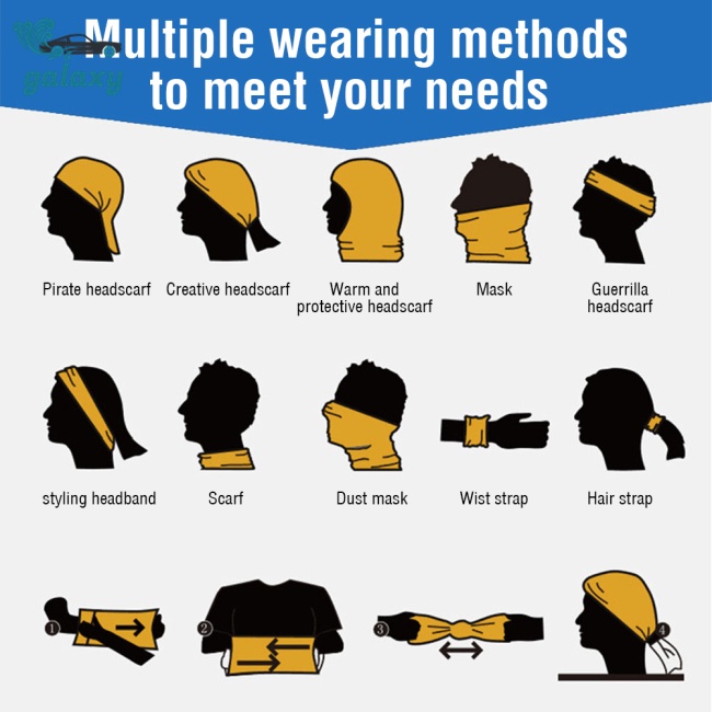 Galaxy Khẩu Trang Lụa Lạnh Che Mặt Chống Nắng Chống Gió Thoáng Khí