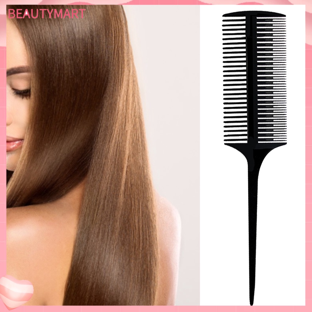 Lược Chải Tóc Hai Đầu Bằng Nhựa ABS Chịu Nhiệt Thiết Kế Răng Thưa Tiện Dụng