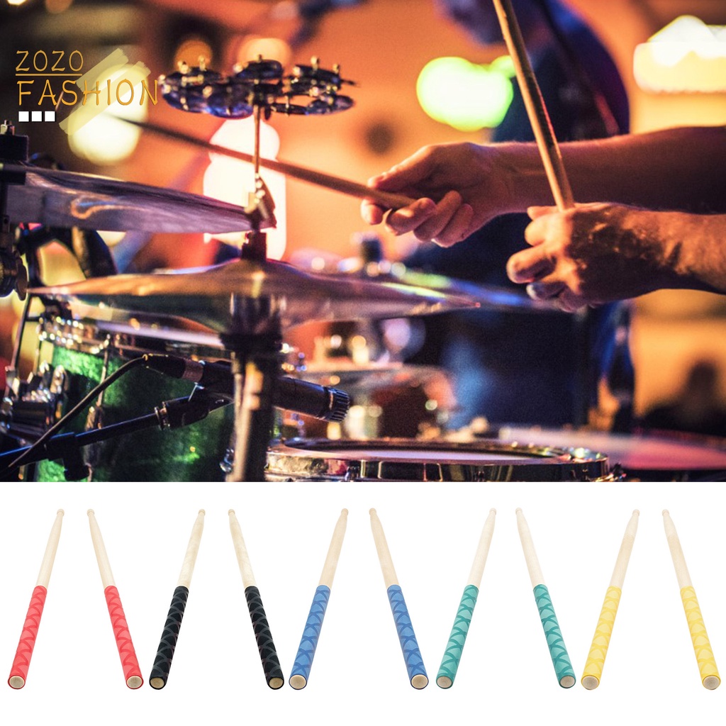 1 Cặp Vỏ Bọc Gậy Đánh Trống Co Nhiệt Chống Trượt Chống Trầy Xước Họa Tiết X-Texture