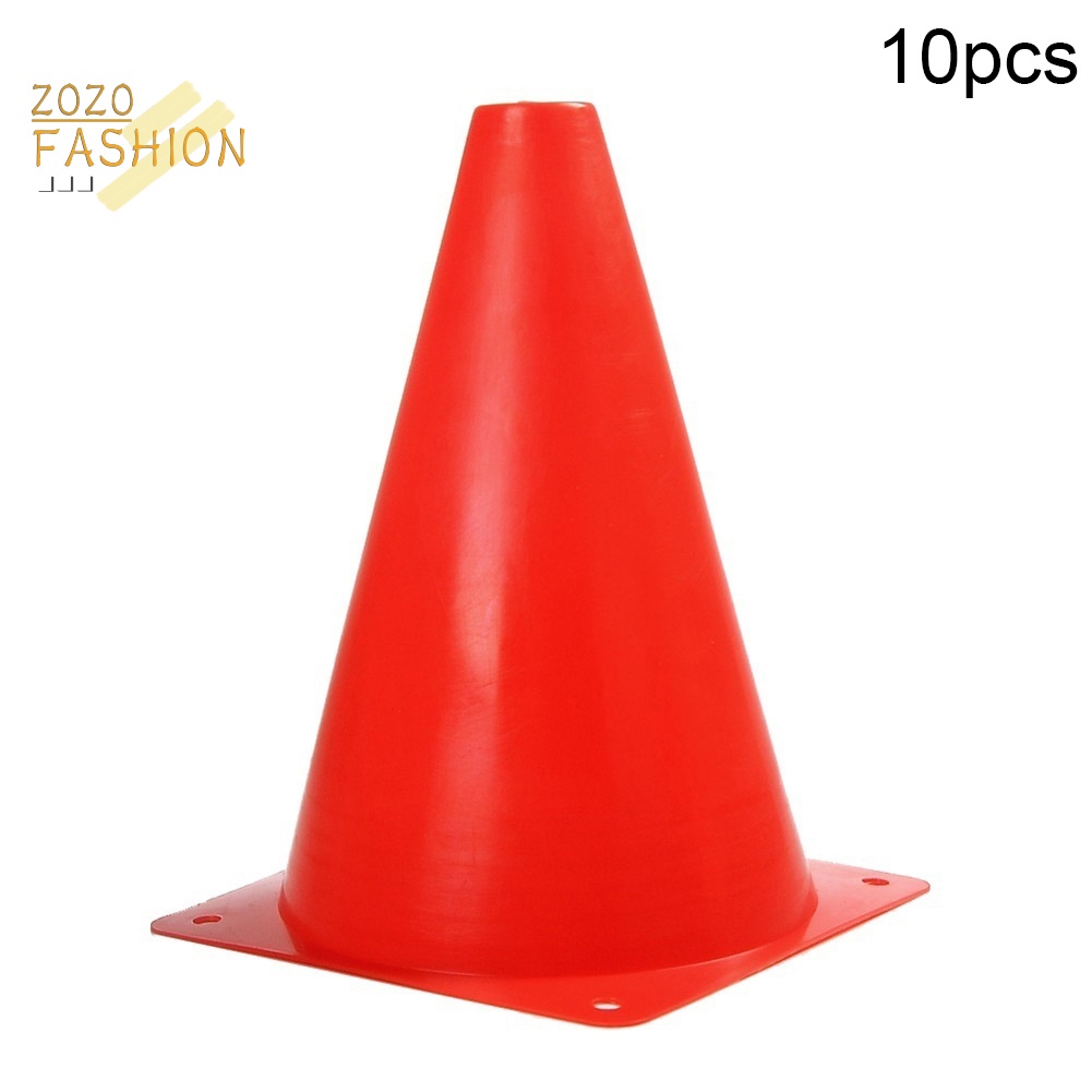 Set 10 Biển Báo Chống Xoắn Hình Nón Bằng Nhựa Dùng Luyện Tập Đá Banh / Bóng Rổ