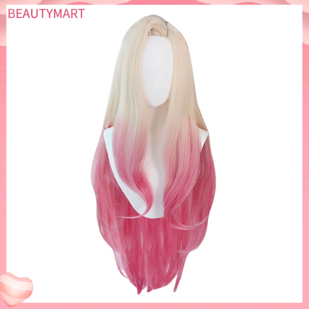 [beautymart] Tóc Giả Hóa Trang Ahri Sành Điệu Màu Hồng Hỗn Hợp Ahri Da Sử Dụng Hàng Ngày