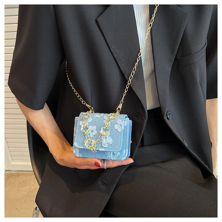 Túi Đeo Chéo Mini Bằng Da PU Phong Cách Hàn Quốc Thời Trang Cho Nữ