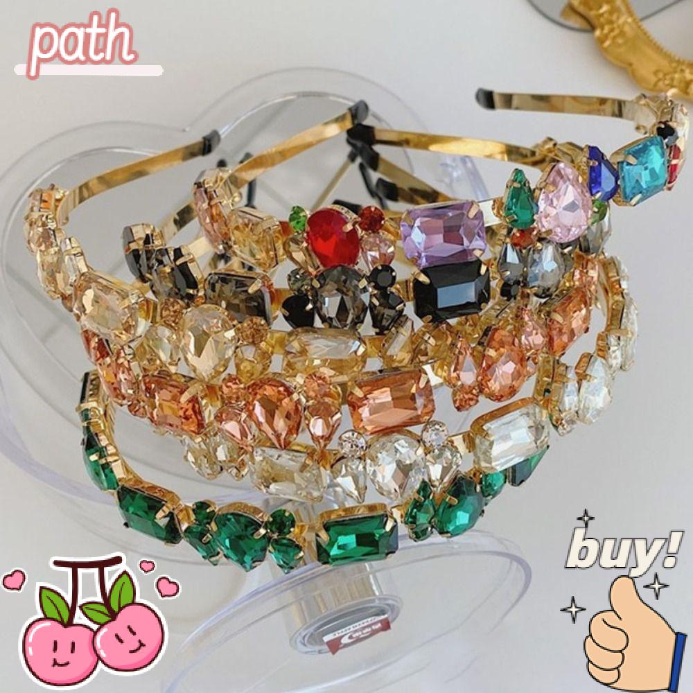 PATH Băng Đô Cài Tóc Đính Đá Lấp Lánh