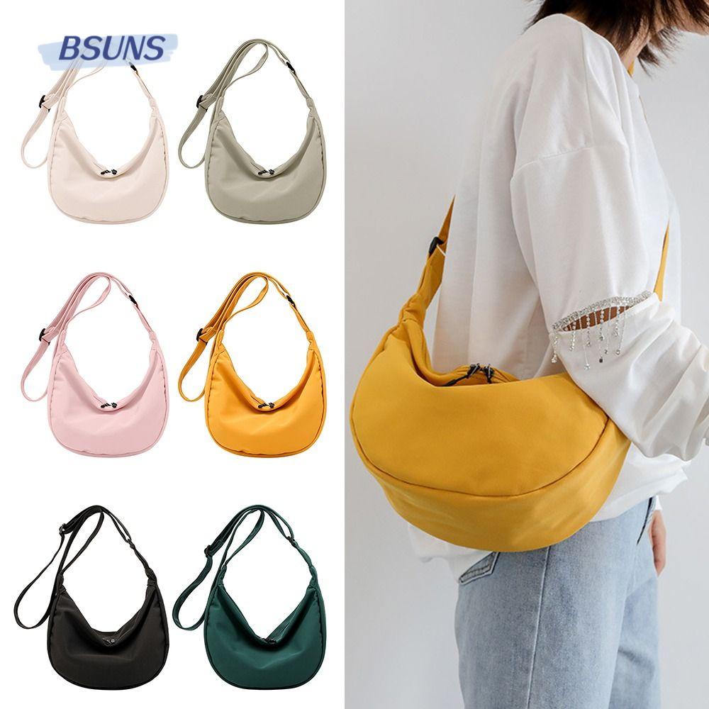 BSUNS Túi Đeo Chéo Bằng Nylon Thiết Kế Nhỏ Gọn Giản Dị