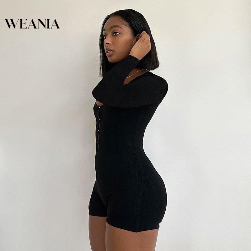 Áo Liền Quần Nữ Tay Dài Màu Sắc Thanh Lịch