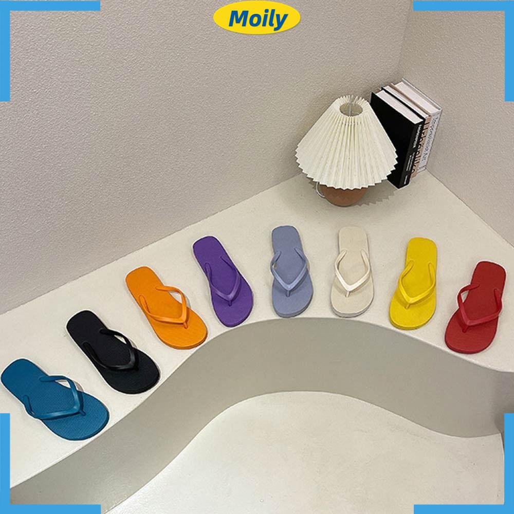 MOILYVN Dép Xỏ Ngón Đế Bằng Thiết Kế Mới Cao Cấp Thời Trang Dành Cho