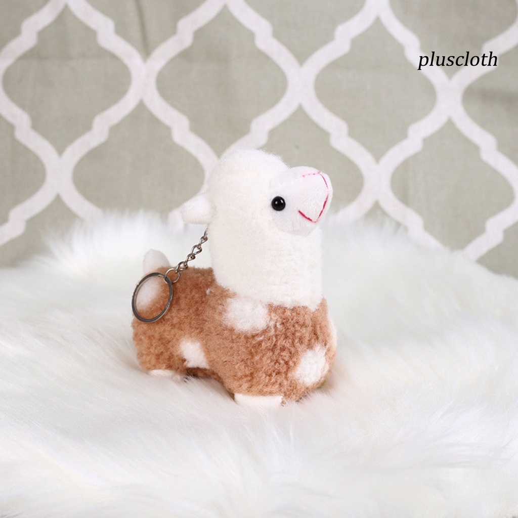 Móc Khóa Hình Lạc Đà Alpaca Nhồi Bông Đáng Yêu