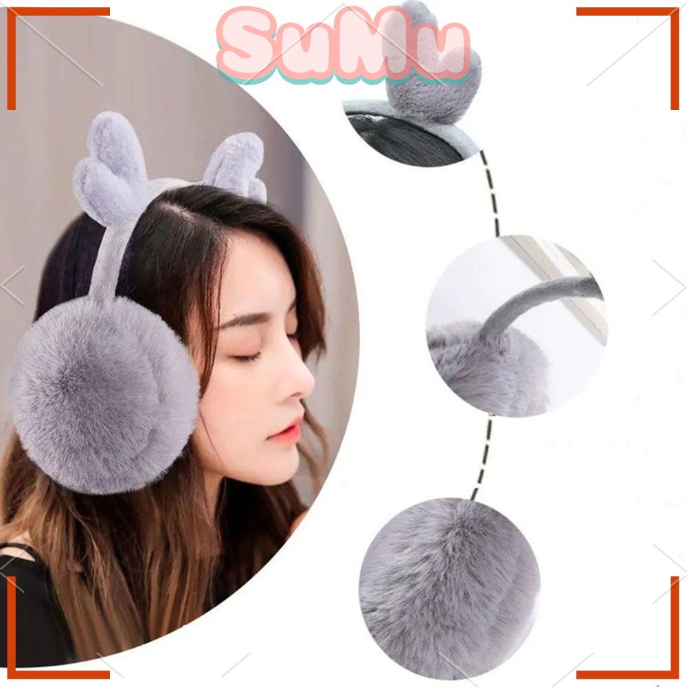 SUMU Chụp Tai Giữ Ấm Hình Chú Nai Dễ Thương