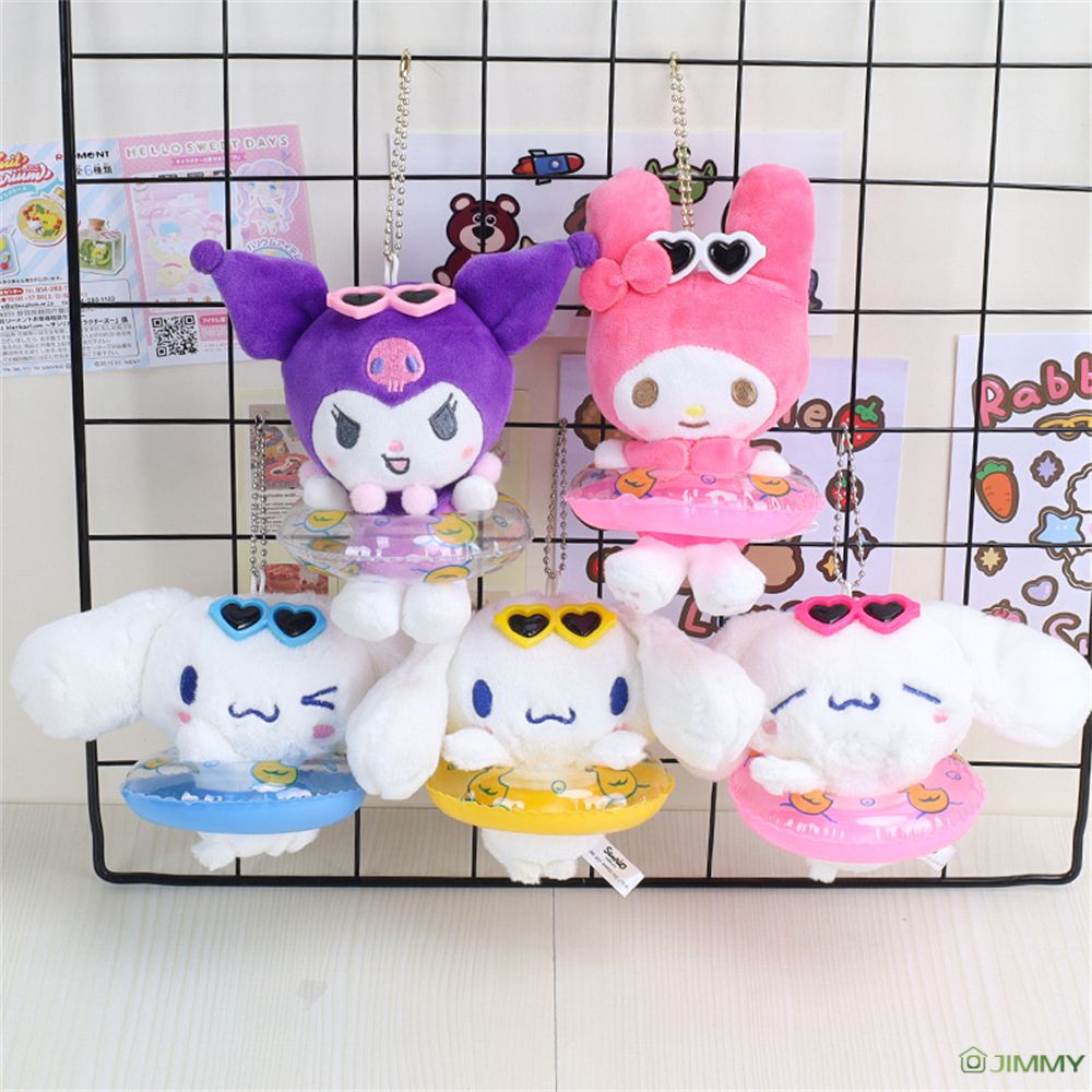 SANRIO Thú Nhồi Bông Hình Cún Kuromi Cinnamon Dễ Thương Treo Balo / Móc Khóa