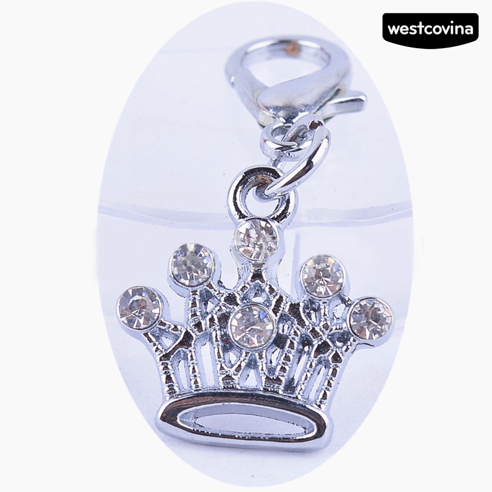 [COD]♞Phụ Kiện Vòng Cổ Charm Vương Miện Đính Đá Cho Thú Cưng
