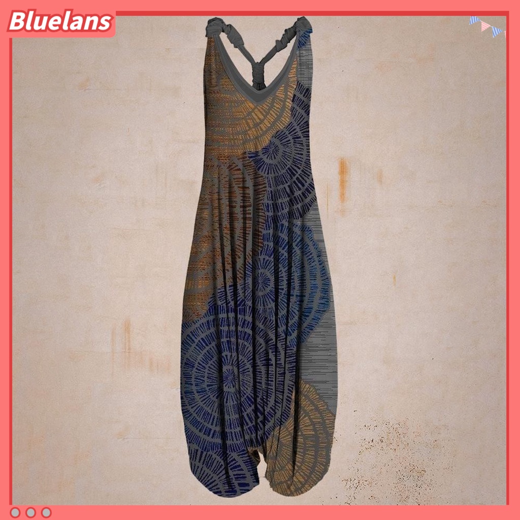 [BLS] Áo liền quần In Họa Tiết Dân Tộc Phong Cách Đường Phố Phù Hợp Với Tất Cả Các Bữa Tiệc Dành Cho Nữ