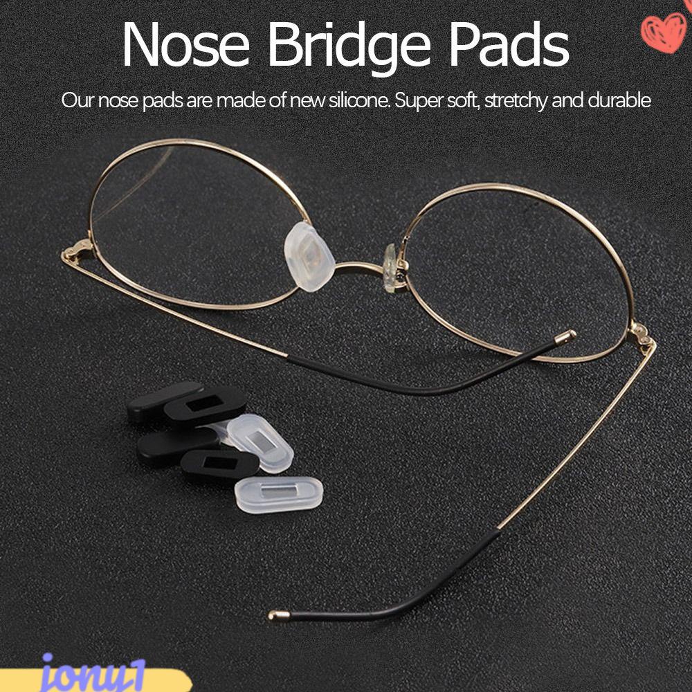 JONYE Bộ 10 Miếng Đệm Mũi Mắt Kính Bằng Silicone Ốp