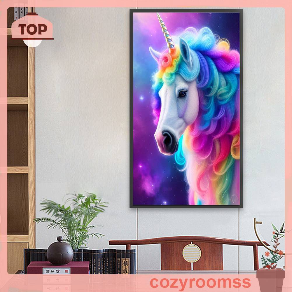 Tranh Đính Đá Kim Cương Toàn Bộ 5D DIY Hình Vẽ Kỳ Lân