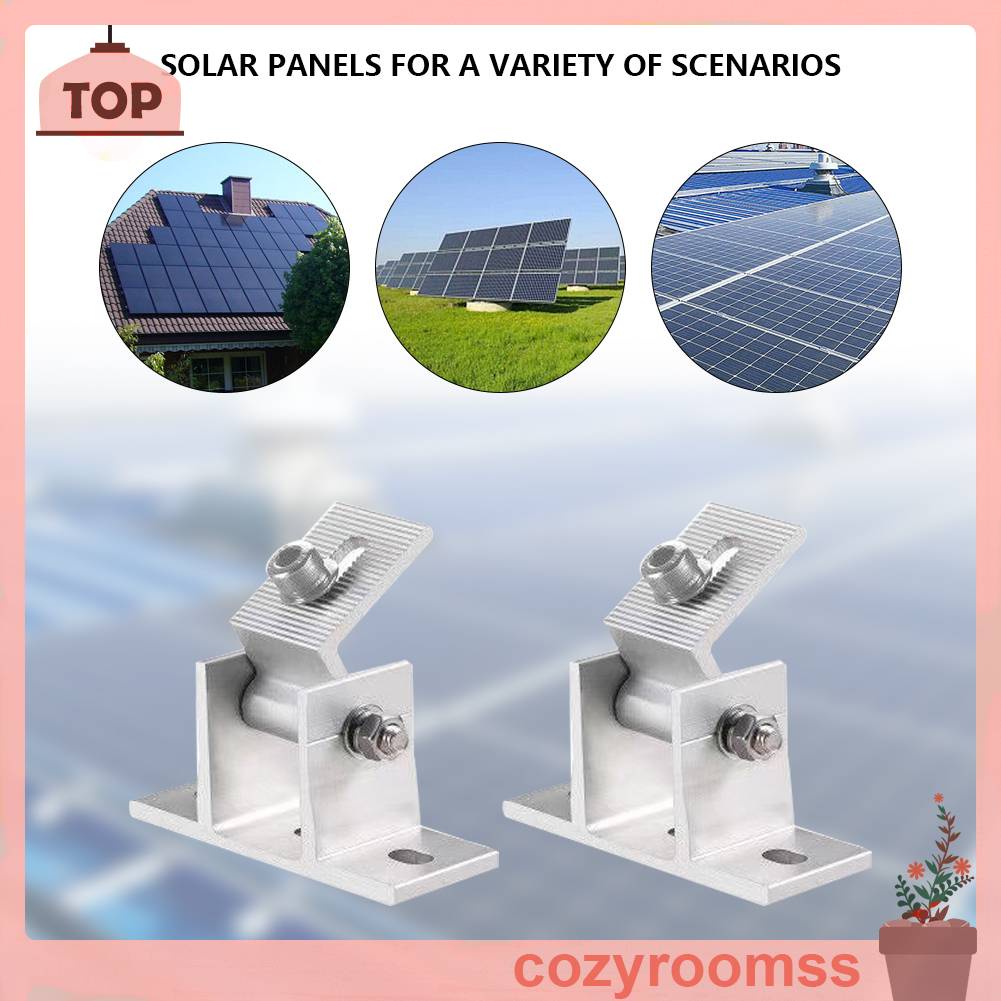 Bộ 4 Giá Đỡ Tấm Pin Năng Lượng Mặt Trời Bằng Hợp Kim Nhôm Gắn Nóc Xe