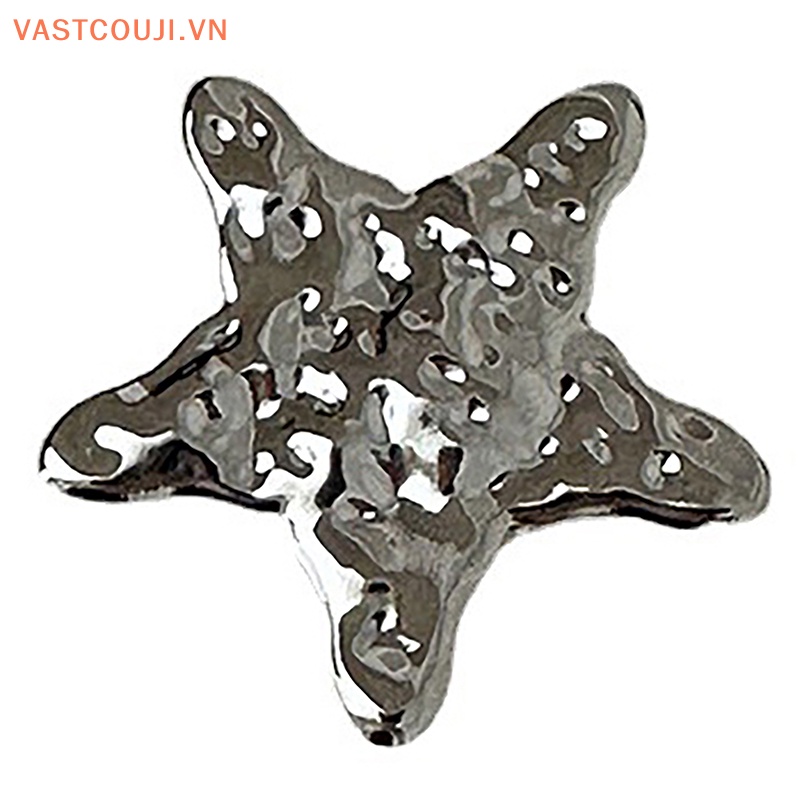 Kẹp Tóc Mini Hình Ngôi Sao Năm Cánh Đính Đá Bằng Hợp Kim Màu Bạc Dễ Thương