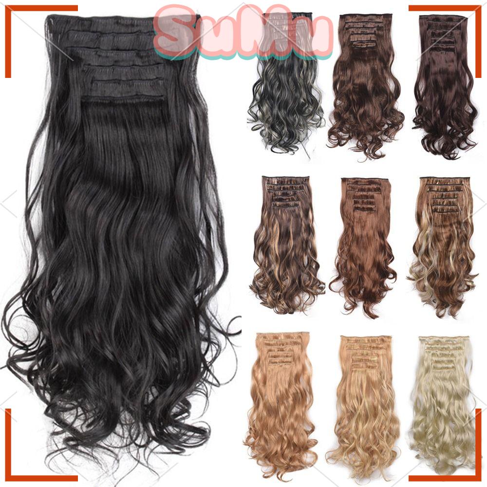 SUMU Bộ Tóc Giả Dài Sợi Tổng Hợp Màu Gradient Thời Trang Cho Nữ